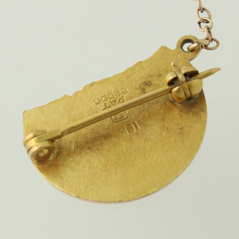 Rainbow Girls Badge 10k Yellow Gold Gavel Pin Masonic Etsy