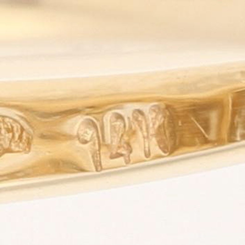 14k Yellow Gold Guard Ring Marquise Cut Diamond Enhancer Wedding Band .50ctw