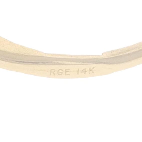 Yellow Gold Ruby Solitaire Drop Earrings 14k Oval… - image 4