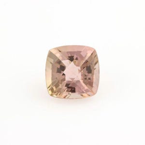 1.38ct Loose Tourmaline Gemstone - Cushion Checkerboard Genuine Brownish Pink image 1