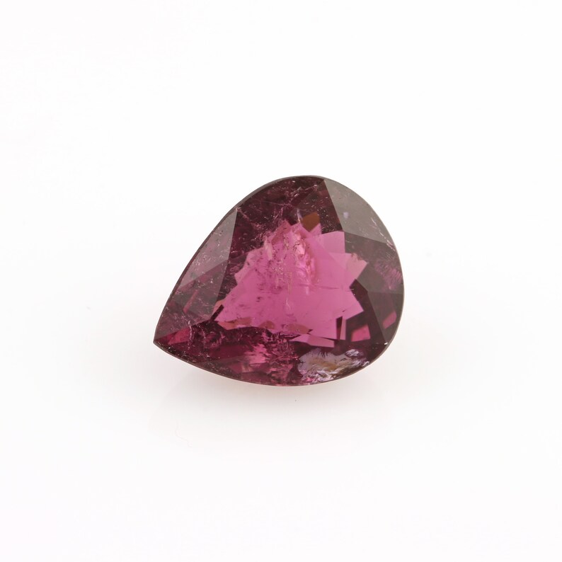 2.75ct Loose Tourmaline Gemstone Pear Pinkish Purple Magenta 10.05mm x 8.03mm