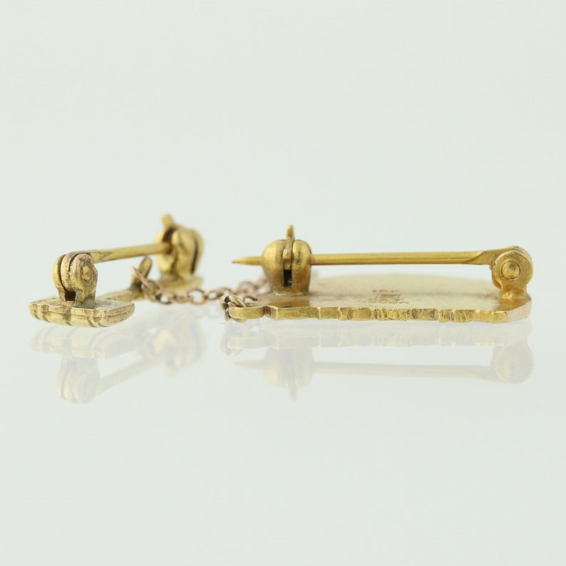 Rainbow Girls Badge 10k Yellow Gold Gavel Pin Masonic Etsy