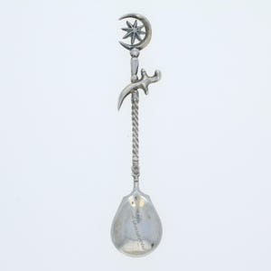 Damascus 1894 Spoon - Sterling Silver Crescent Star Scimitar Souvenir Antique