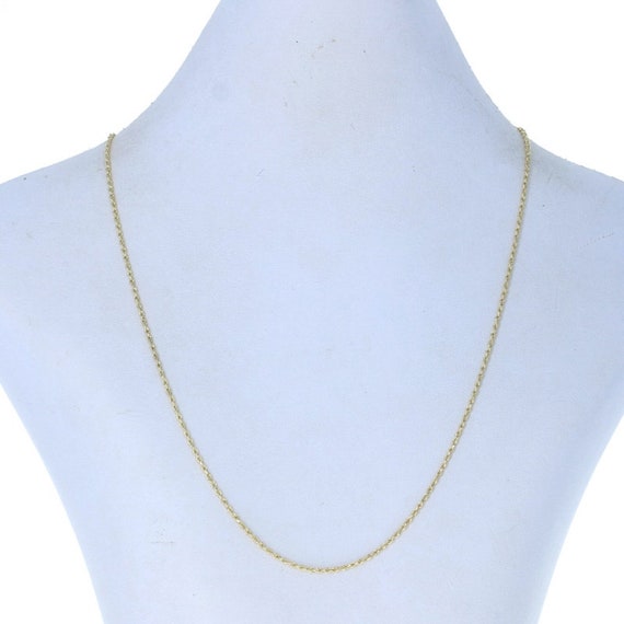Yellow Gold Diamond Cut Rope Chain 