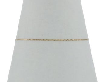 Yellow Gold Serpentine Chain Bracelet 7" - 14k