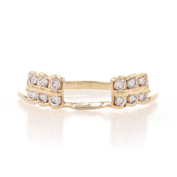 Ring Enhancer Yellow Gold Etsy