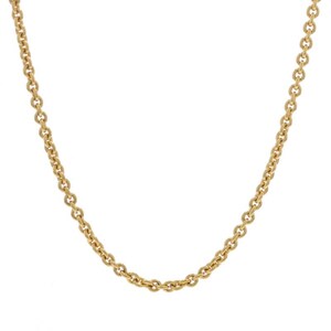 Yellow Gold Cable Chain Necklace 20&quot; 18k