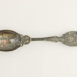 Mount Vernon Souvenir Spoon - Sterling Silver 925 George Washington