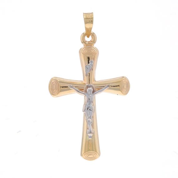 Charlie & Co. Jewelry | Gold Jesus Crucifix Cross Pendant | 14K Gold Jesus Crucifix Cross Pendant