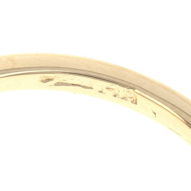 14k Pear Cut .37ctw Yellow Gold Sapphire /& Diamond Bypass Ring