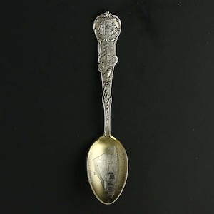 North Carolina Souvenir Spoon Bennett House Engraved Sterling Silver Historic