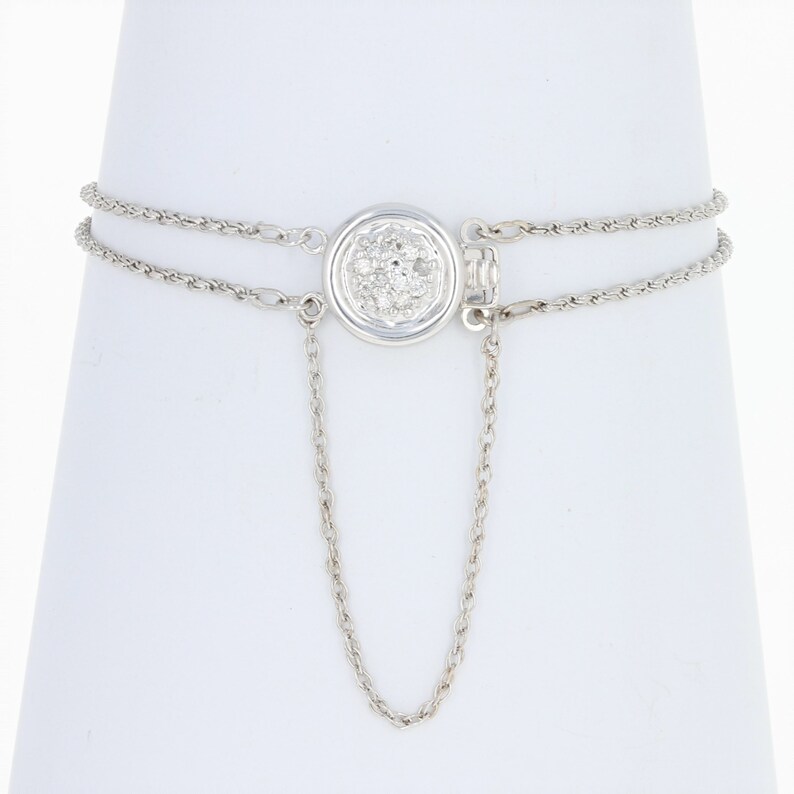 Doublestrand Rope Chain Bracelet 7 10k Gold Diamond Etsy