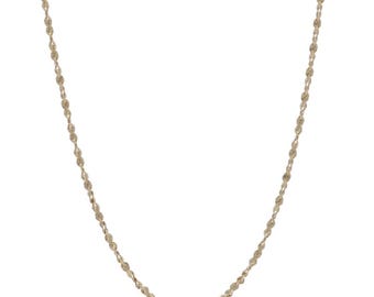 Yellow Gold Twisted Serpentine Chain Necklace 16" - 14k