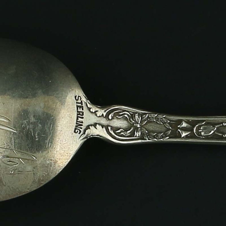 Maryland Souvenir Spoon Sterling Silver Antique Washington Monument Baltimore Kitchen Dining Home Living Baby Land Co Il