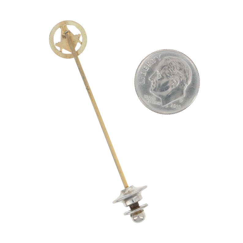 10k Gold /& Gold Filled Masonic Enamel Vintage Blue Lodge Master Mason Stickpin