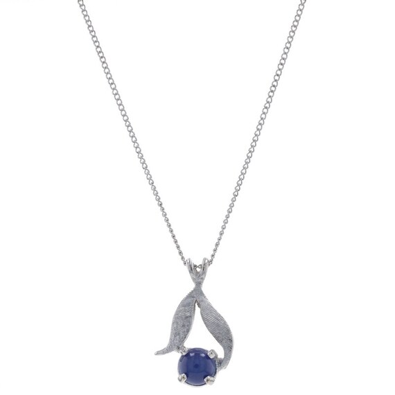 Star sapphire necklace white gold sale