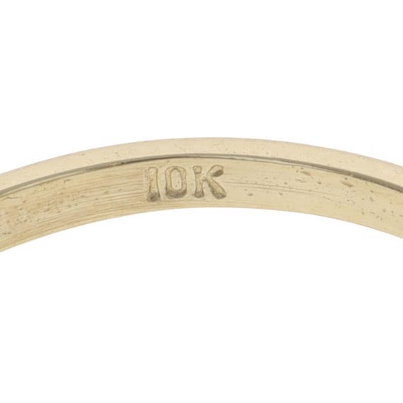 Yellow Gold Lab-Created Ruby Solitaire Ring - 10k… - image 6