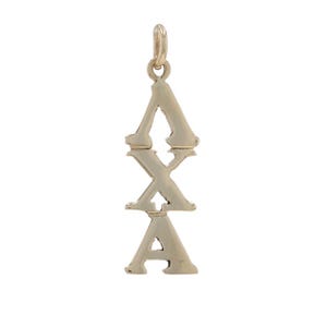 Yellow Gold Lambda Chi Alpha Charm - 14k Fraternity Greek Society