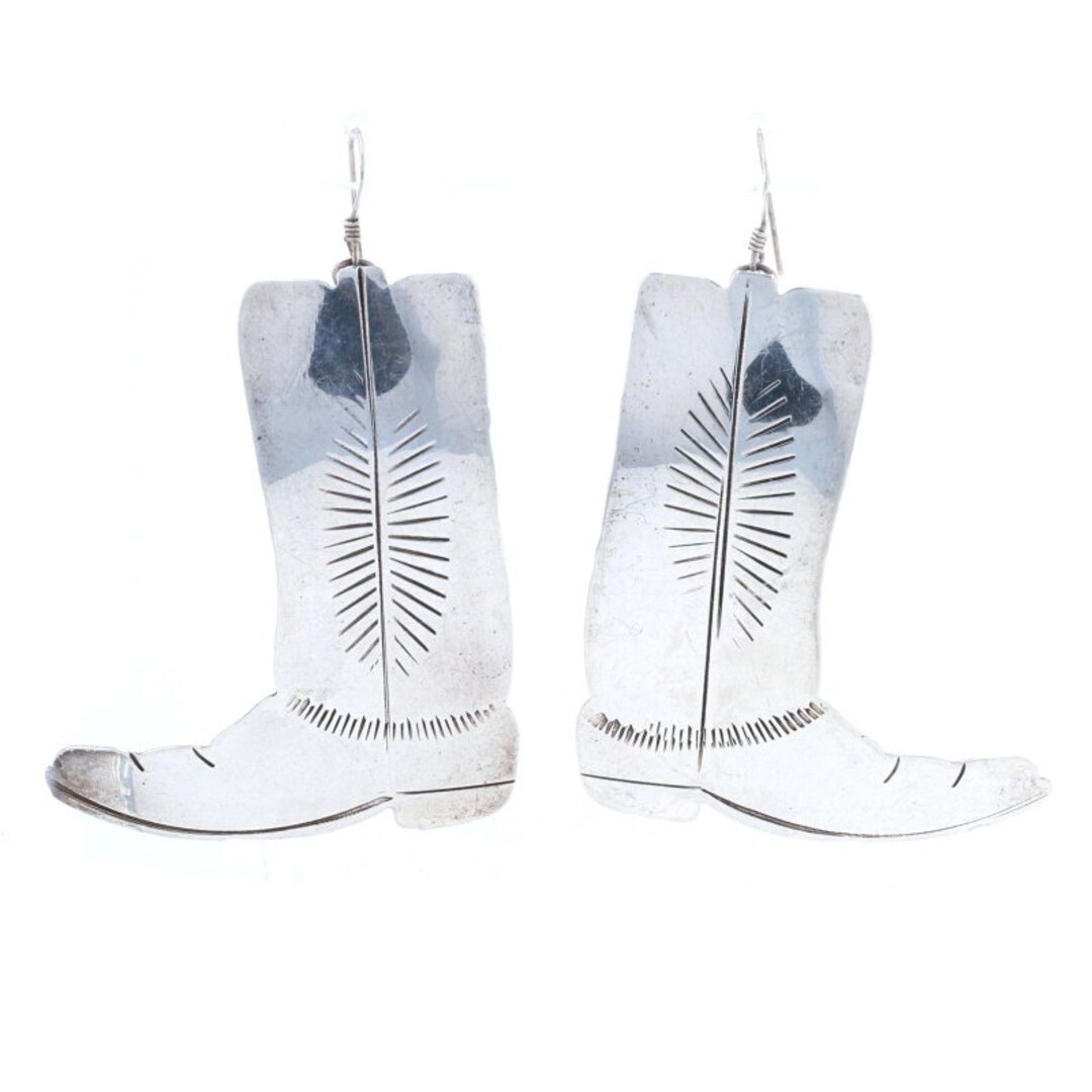 Ben J. Chavez Navajo Dangle Earrings 