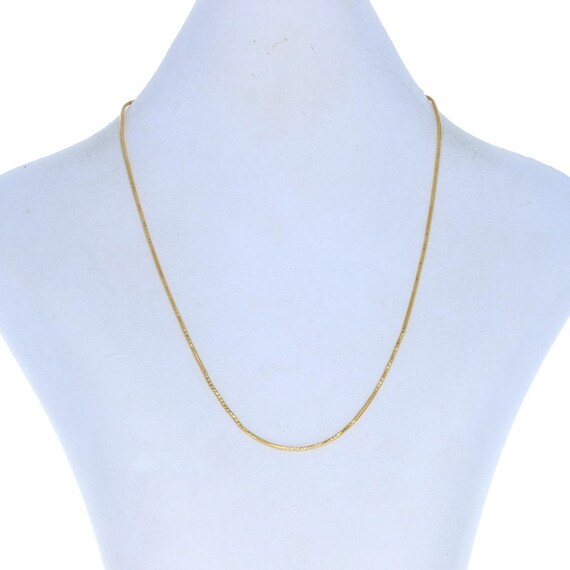 Yellow Gold Diamond Cut Snake Chain 