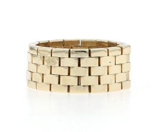 Yellow Gold Vintage Statement Band - 14k Ring SZ 6 3/4