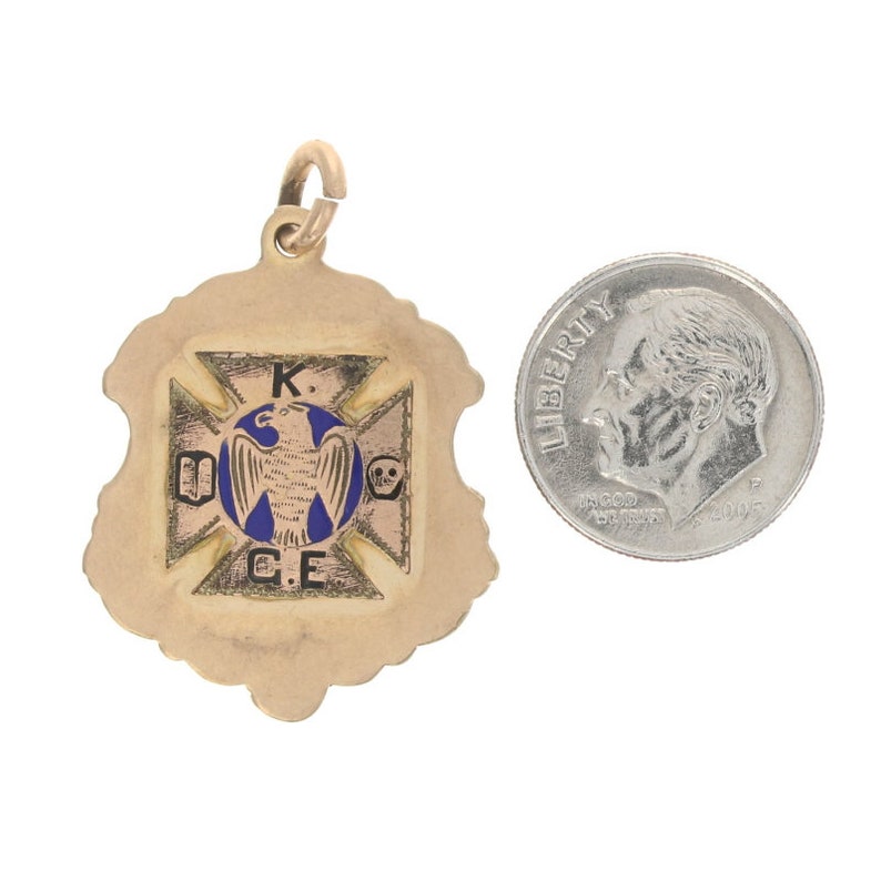 Knights of the Golden Eagle Vintage KGE Shield Fob - Etsy