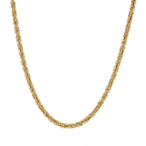Yellow Gold Fancy Rope Chain Necklace 18 1/4&quot; - 14k