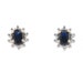 Shannen Walrus reviewed Yellow Gold Synthetic Sapphire & Diamond Stud Earrings - 10k Oval .70ctw Pierced