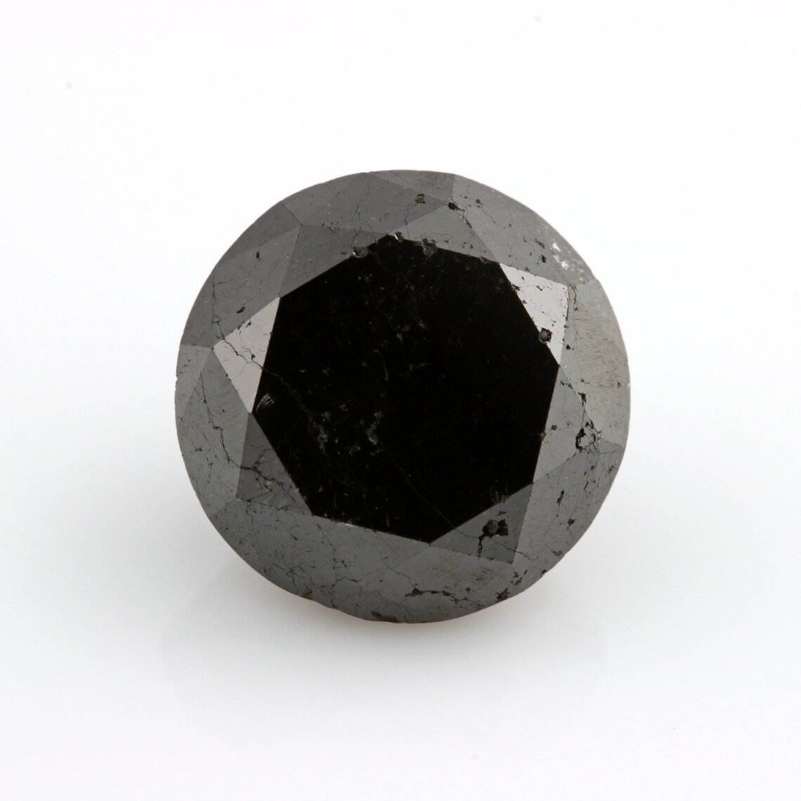 4.72ct Loose Black Diamond Gemstone 9.73mm Color Enhanced Etsy