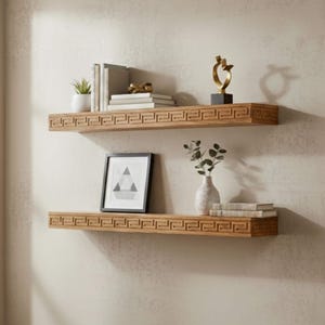 Dekoratives hölzernes Wohnzimmerregal, Pulverraum-hölzernes Regal,