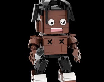 Kit de bloques de construcción 3D de la figura de Travis Scott / Incluye instrucciones de montaje