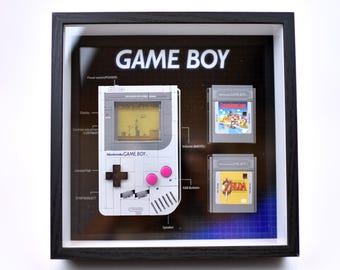 Marco de exhibición para el juego de construcción 72046 GAME BOY – Vitrina de mesa para montaje en pared (Set Nintendo Game Boy 72046)