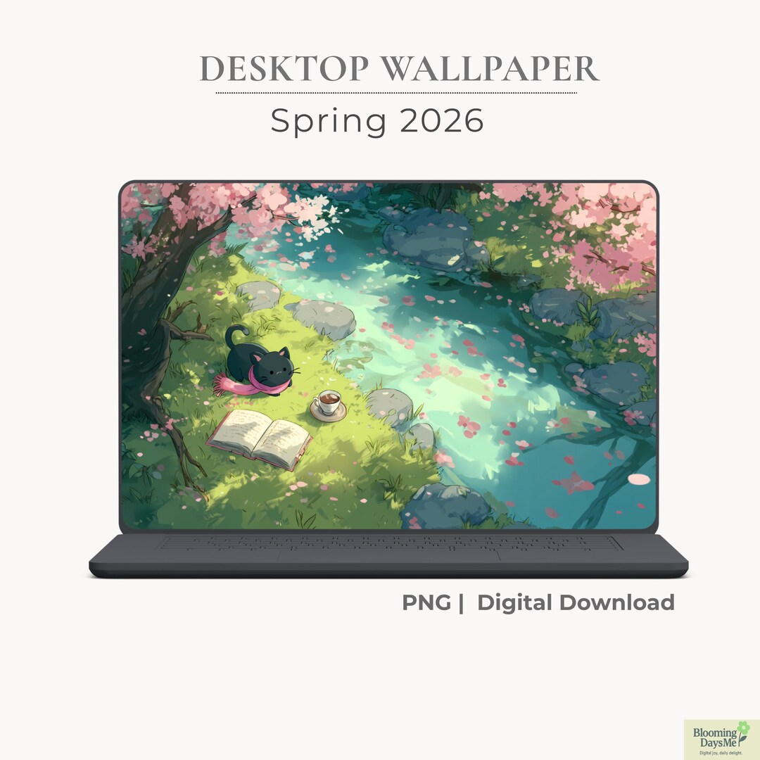 Spring Desktop Wallpaper Cherry Blossom | Fantasy Storybook PC ...