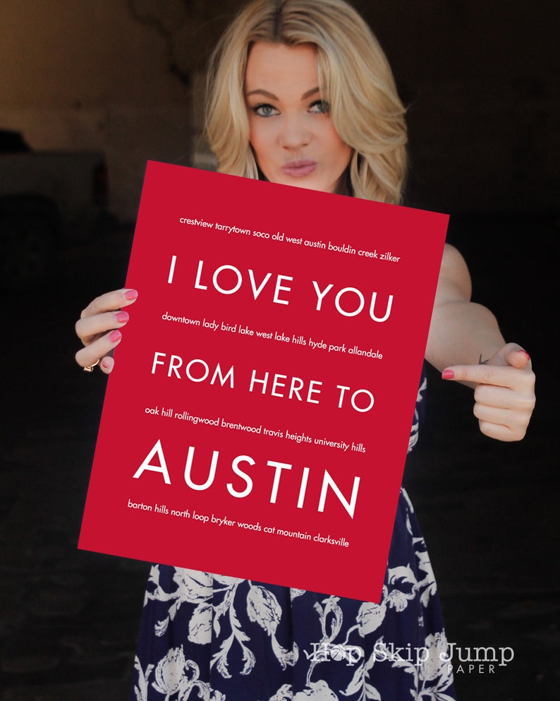 Austin Texas Decor Best Friend Gift Austin Texas Dorm Etsy