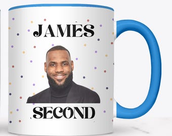 LeBron James Coffee Mug: Funny Sports-Inspired Ceramic Drinkware, Fan Memorabilia, Black and White Mug, Gift for Her, Gift for Fan