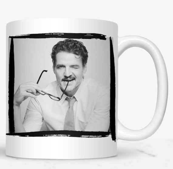Pedro Pascal Better Half Coffee Mug: Ceramic Drinkware