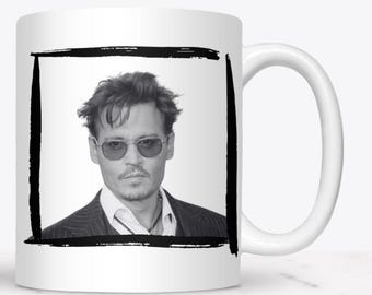 Johnny Depp Better Half 11 oz Coffee Mug: Ceramic Drinkware, Mug Collector, Evening Tea, Gift for Her, Unique Mug, Fan Memorabilia