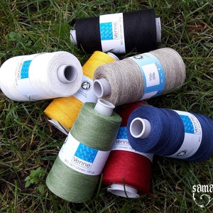 Organic Linen thread - Nel 16/1 - 1006-1120 metre - 100 gram - various colours available - GOTS certificate - Venne Colcoton Unikat