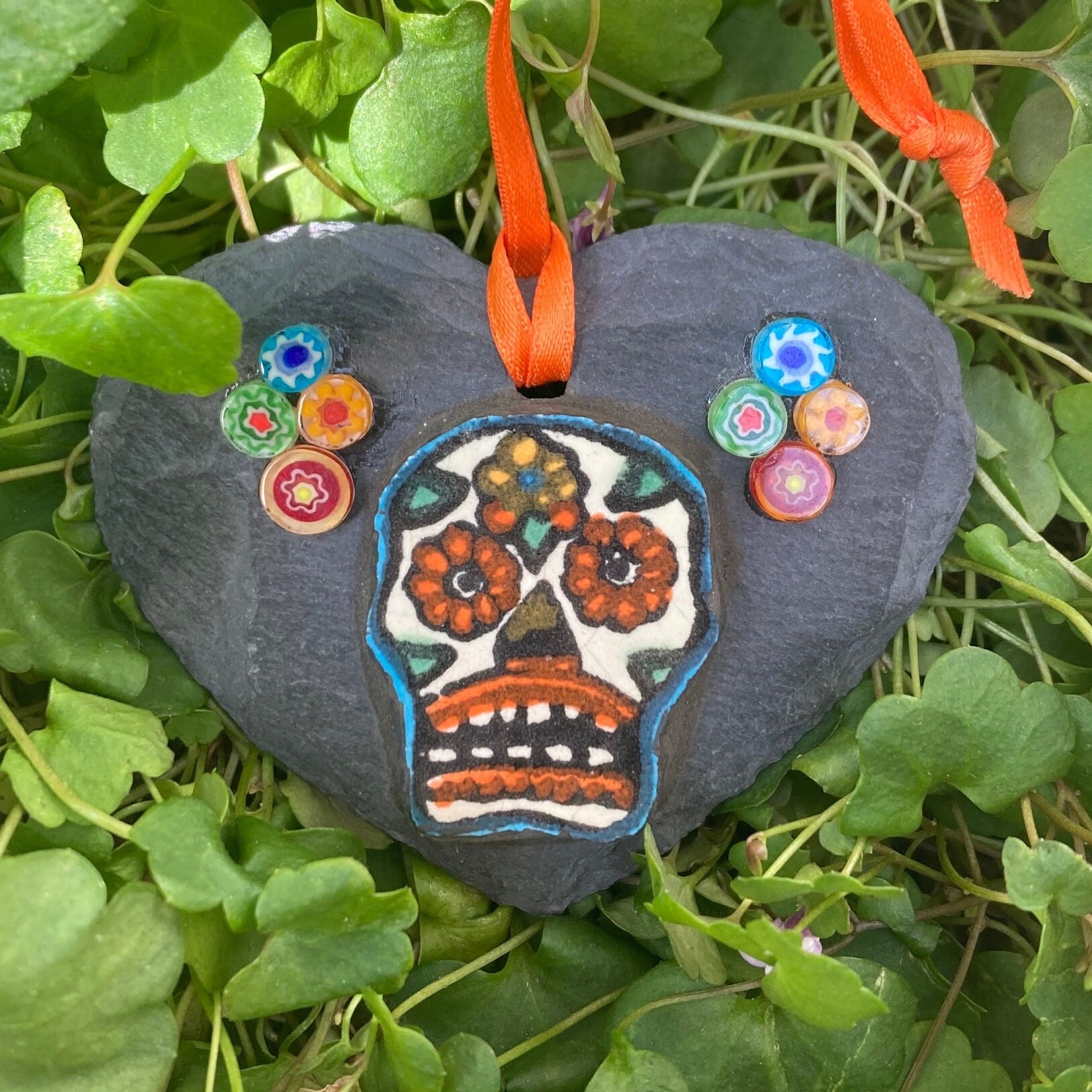 Skull With Flowers ,butterflies ,multicolour Sugar Skull Diamond Painting  Kit, 5D DIY Full Square / Round Drill , DIY Decor Gift Kit 