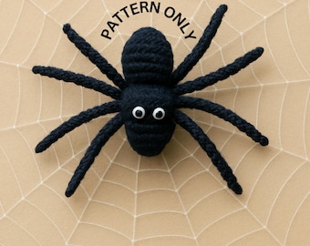 Crochet Spider Pattern, No Sew Amigurumi Plush Toy (PDF Download)