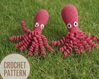 Crochet Octopus Pattern Baby  Amigurumi PDF – Easy Sea Creature Craft
