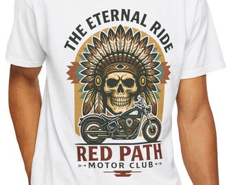 Camiseta de motociclista Indian Scout: camiseta vintage de club motero, regalo retro para motociclistas de crucero.