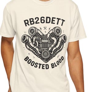 Nissan Skyline GT-R RB26DETT Shirt, JDM Turbo Tee, Boosted Engine Mechanic Gift