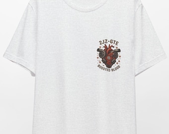 2JZ-GTE JDM T-shirt turbomotor – auto-T-shirt met verbeterde prestaties