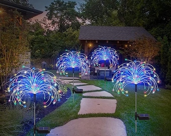 Solar Feuerwerk Garten Lichter | Energiespar Rasen Dekor