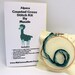 Llama Alpaca Cross Stitch Kit Needlepoint Project complete easy pattern, hoop, cloth, needle, and floss