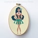 Hula Girl Cross Stitch Pattern Instant Download PDF Digital Needlepoint Easy