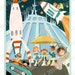 Disneyland Art Print Mid Century Modern Retro Vintage Look Tomorrow Land