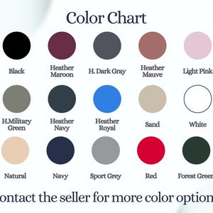 Puede incluir: Carta de colores con una variedad de colores, incluyendo negro, granate, gris oscuro, malva y rosa claro. Colores adicionales son verde militar, azul marino, royal, arena y blanco. La carta tambi&eacute;n incluye natural, azul marino, gris deportivo, rojo y verde bosque. Texto: Contacta con el vendedor para m&aacute;s opciones de color.