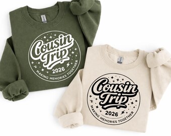 Custom 2026 Cousin Trip In Progress Shirt, Cousin Vacation Shirts, Matching Cousin Shirt, Cousin Gifts